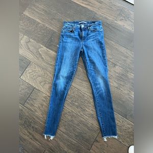 Joes skinny raw hem jeans